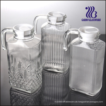 1.8L Raster Glas Pitcher mit Deckel (GB1105ZS-1)